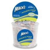 Mack's Acoustic Foam Earplugs - 100 Pair Tub