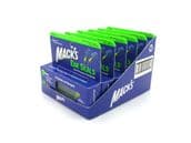 MACK'S EARSEALS FLANGED EARPLUGS 1 PAIR PACK - 6 PACKS IN 1 MERCHANDISING TRAY