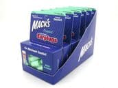 MACK'S ORIGINAL SOFT FOAM EARPLUGS 10 PAIR PACK - 6 PACKS IN 1 MERCHANDISING TRAY