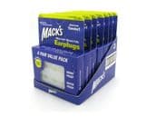 MACK'S PILLOWSOFT WHITE EARPLUGS 6 PAIR PACK - 7 PACKS IN 1 MERCHANDISING TRAY