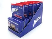 Mack's Ultra Foam Earplugs 10 Pair Pack with FREE travel case 6 packs in 1 Merchandising Tray