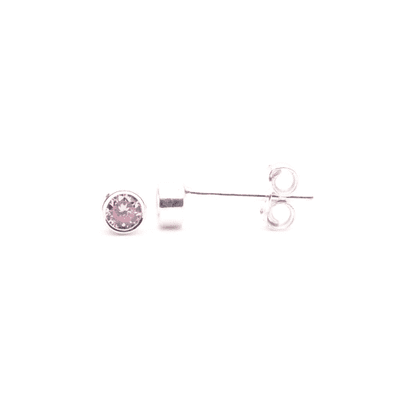 Alexandarite Silver Ear Studs - Birthstone June