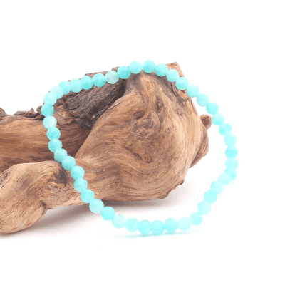 Amazonite  Faceted Bead Bracelet