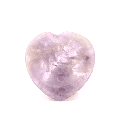 Amethyst Heart Shaped Worry Stone 1