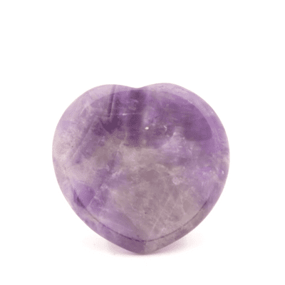 Amethyst Heart Shaped Worry Stone 2