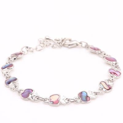 Apple shaped Paua Shell Bracelet 1