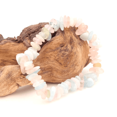 Aquamarine & Morganite Chip Bracelet