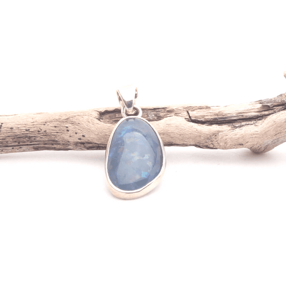 Australian Black Opal Triplet Pendant