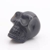 Black Agate Skull