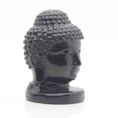 Black Obsidian Buddha Head 1