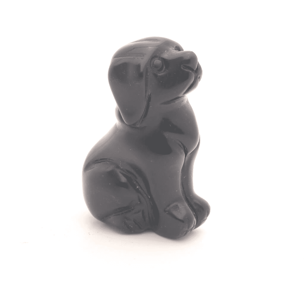 Black Obsidian Dog | KSC Crystals
