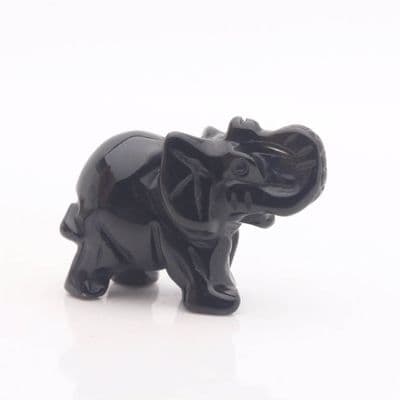 Black Obsidian Elephant 5