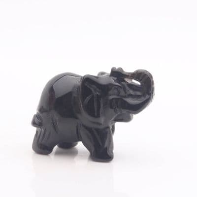 Black Obsidian Elephant