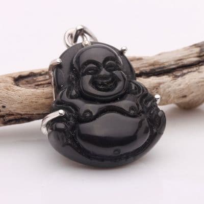 Black Onyx Buddha Pendant 1