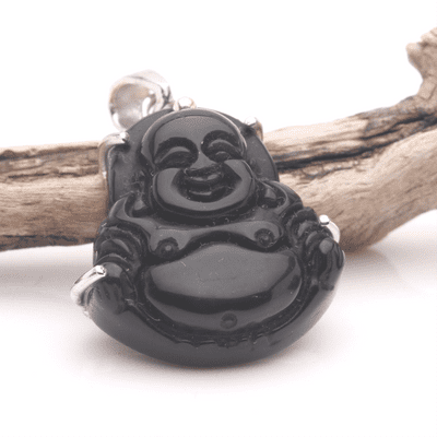 Black Onyx Buddha Pendant 2