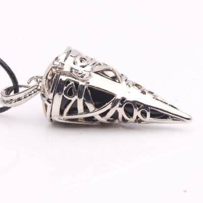 Black Onyx Pentacle Cage Pendant
