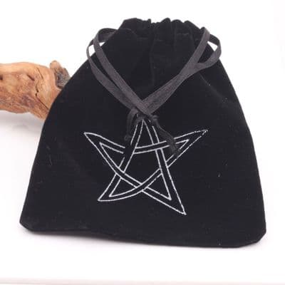 Black Velvet Pentagram Bag 2