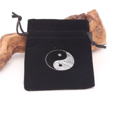 Black Velvet Yin and Yang Bag