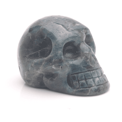 Blue Apatite Skull 8