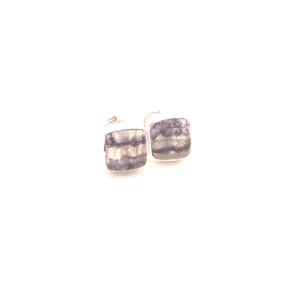 Blue John (Fluorite) Stud Earrings 4