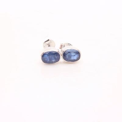 Blue Kyanite Stud Earrings 2