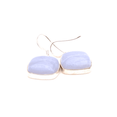 Blue Lace Agate Drop Earrings 1