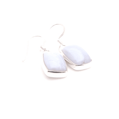 Blue Lace Agate Drop Earrings 2