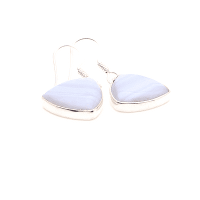 Blue Lace Agate Drop Earrings 3