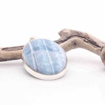 Blue Peruvian Opal Pendant 1