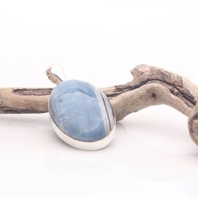 Blue Peruvian Opal Pendant 2