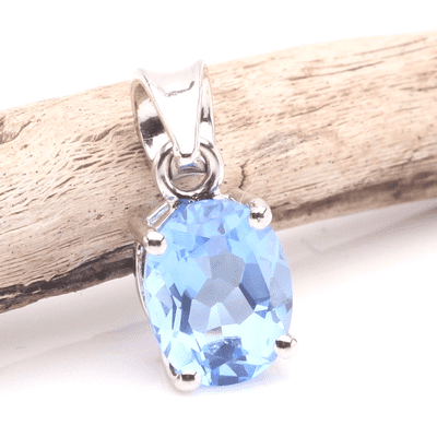 Blue Siberian Quartz Pendant 2