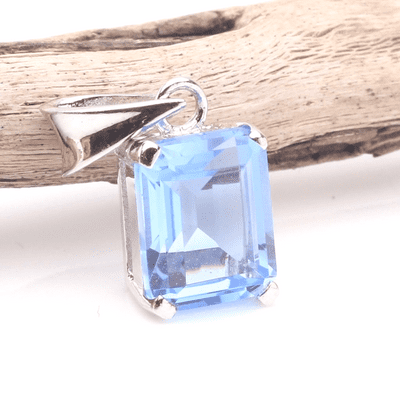 Blue Siberian Quartz Pendant 3