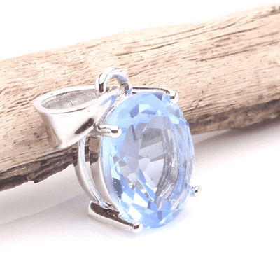 Blue Siberian Quartz Pendant 4
