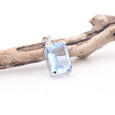 Blue Siberian Quartz Pendant 6
