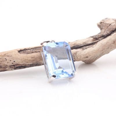 Blue Siberian Quartz Pendant 7