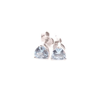 Blue Spinel Siberian Quartz Stud Earrings 2