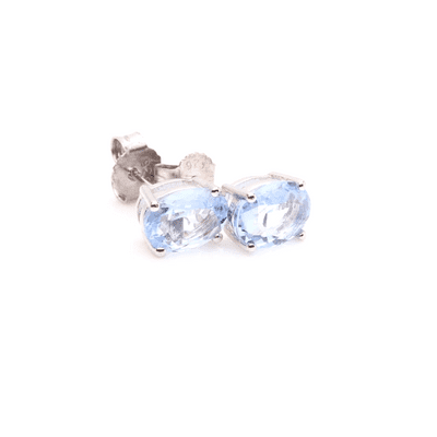 Blue Spinel Siberian Quartz Stud Earrings 5