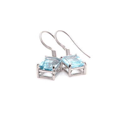 Blue Topaz Drop Earrings 3