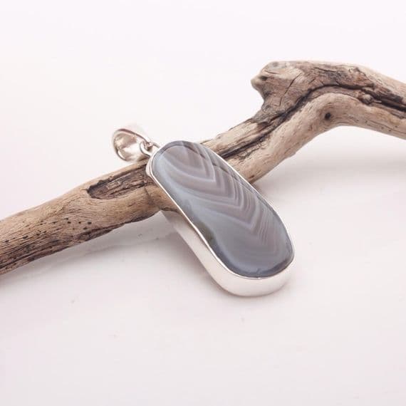 Botswana Agate Pendant | KSC Crystals