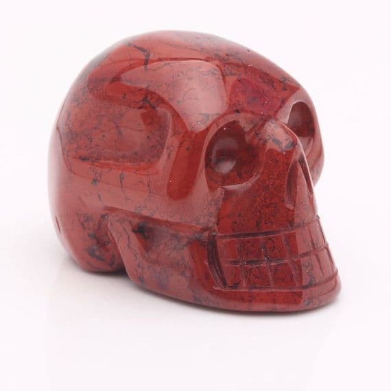 Brecciated Jasper Skull