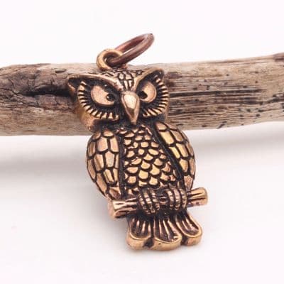 Bronze Owl Pendant