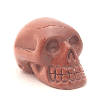 Brown Goldstone Skull 10