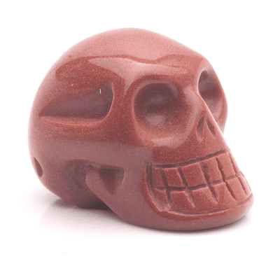 Brown Goldstone Skull 6
