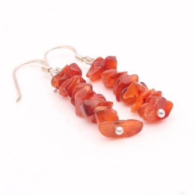 Carnelian Chip Earring