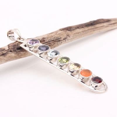 Chakra Silver Pendant 3