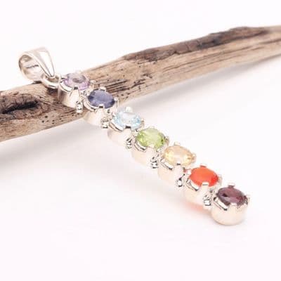 Chakra Silver Pendant 8