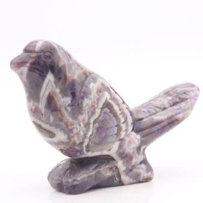 Chevron Amethyst Bird Carving 3