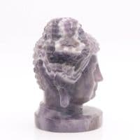Chevron Amethyst Buddha Head 1