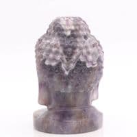 Chevron Amethyst Buddha Head 1