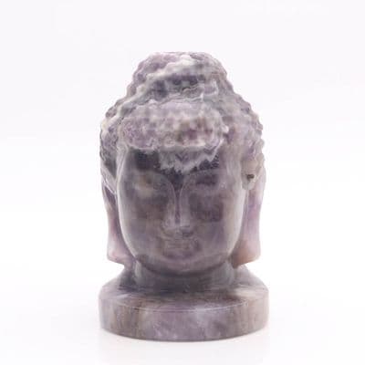Chevron Amethyst Buddha Head 1
